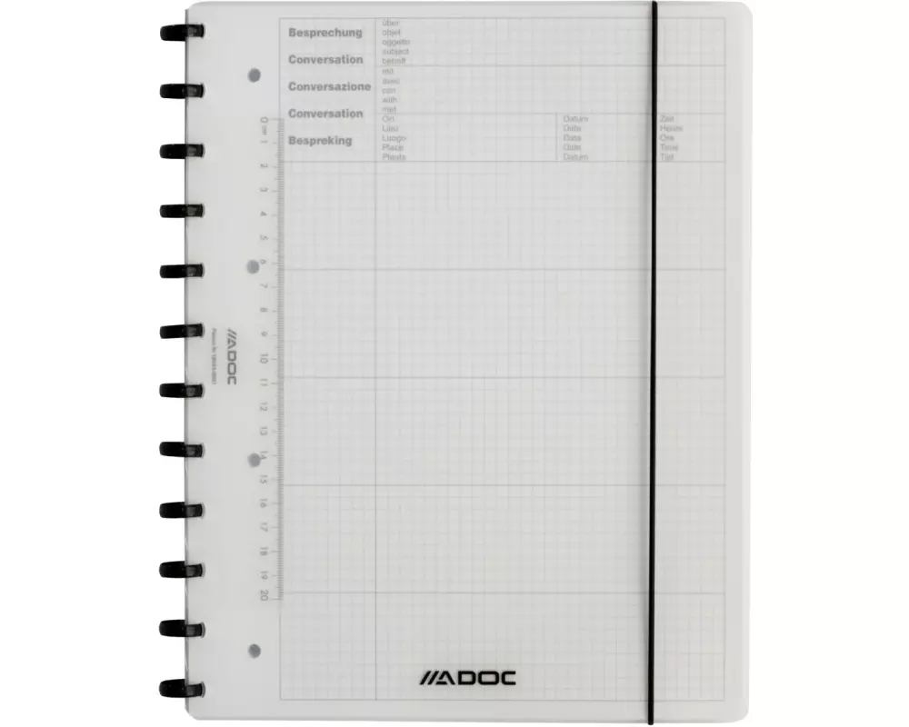 Adoc Notizheft Meeting-Ex A4, kariert
