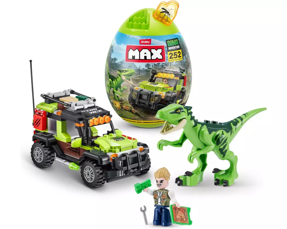 Zuru MAX Bausteine MAX – Dino Adventure Raptor Force
