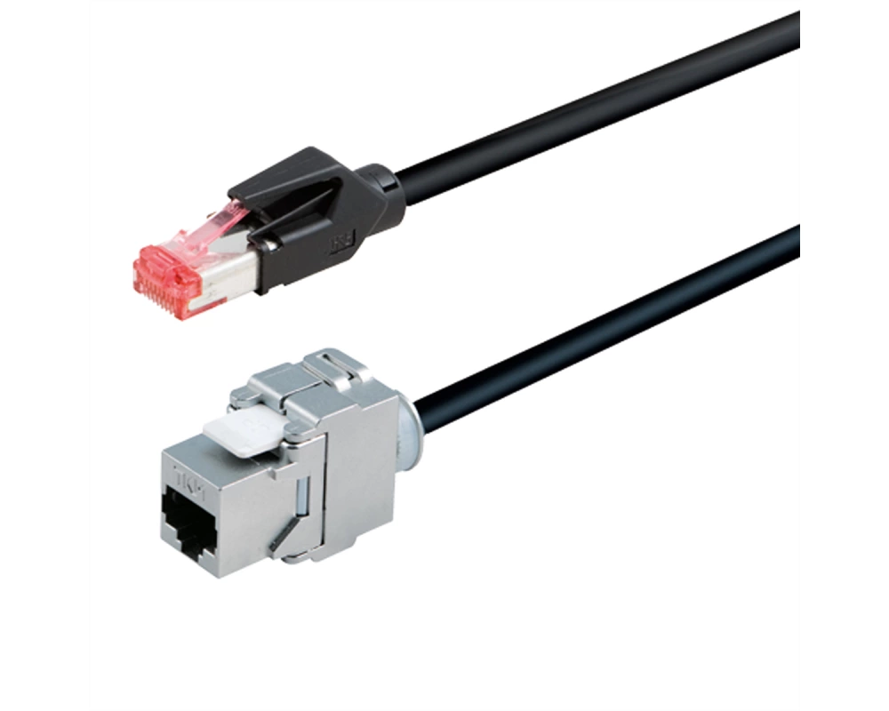 BACHMANN CAT6A RJ45 Leitung 5m Buchse, TKM Keystone