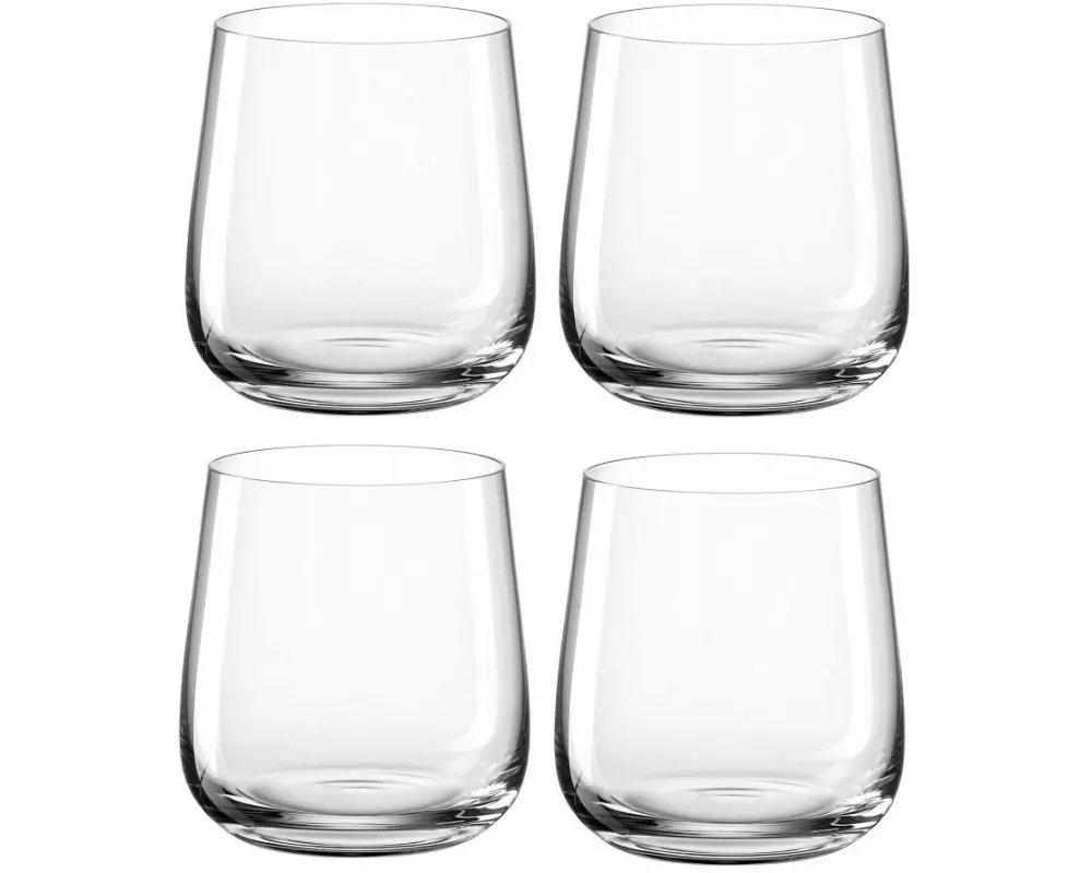 Leonardo Whiskyglas Brunelli 400 ml, 4 Stück, Transparent