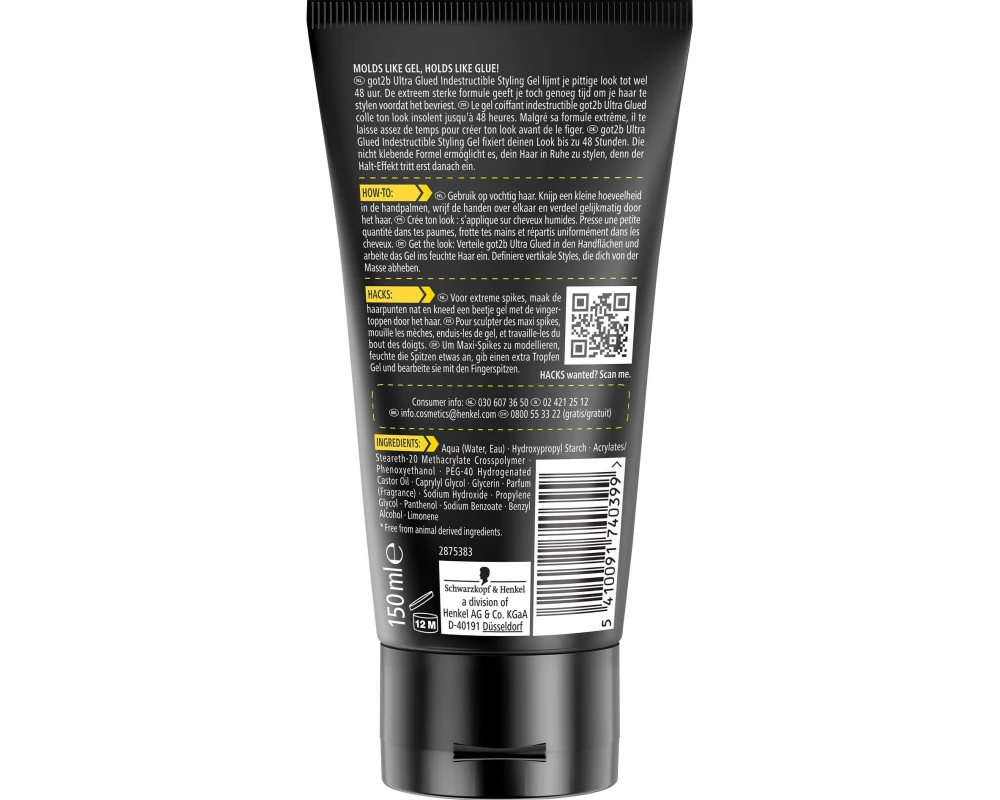 Schwarzkopf got2b Haargel ultra glued 150 ml