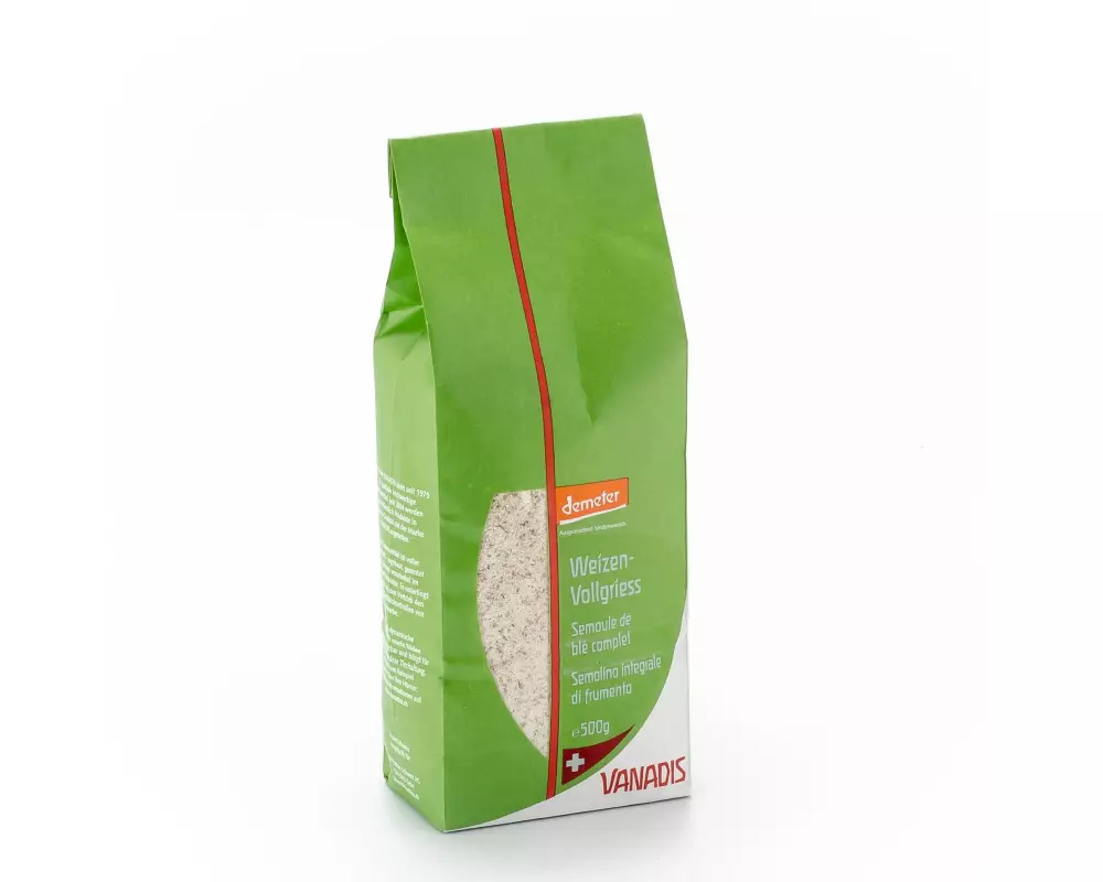 Vanadis Griess Weichweizen voll (Bioverita), Demeter 500 g