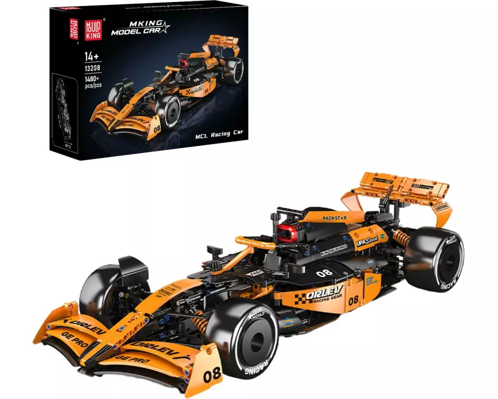 Mould King Rennwagen MCL Klemmbaustein-Set Motorsport-Fans