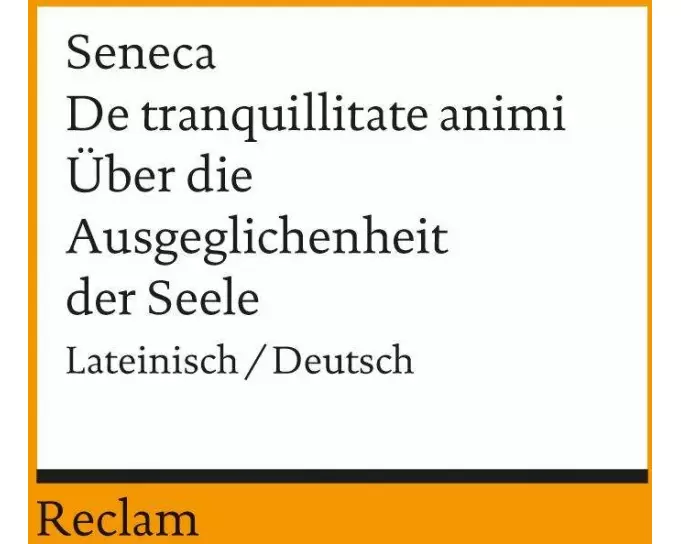De tranquillitate animi /Über die Ausgeglichenheit der Seele. Lateinisch/Deutsch