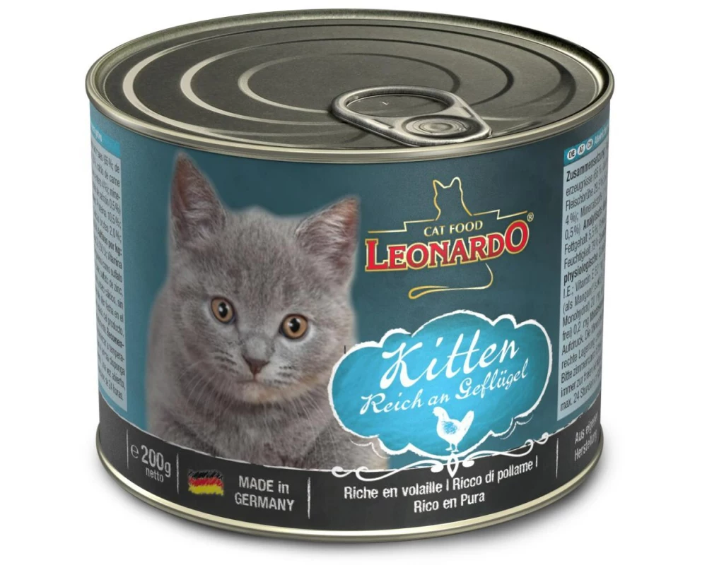 Leonardo Cat Food Nassfutter Kitten, 200 g