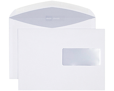 ELCO Couvert Classic m/Fenster C5 37496 100g, weiss 500 Stück