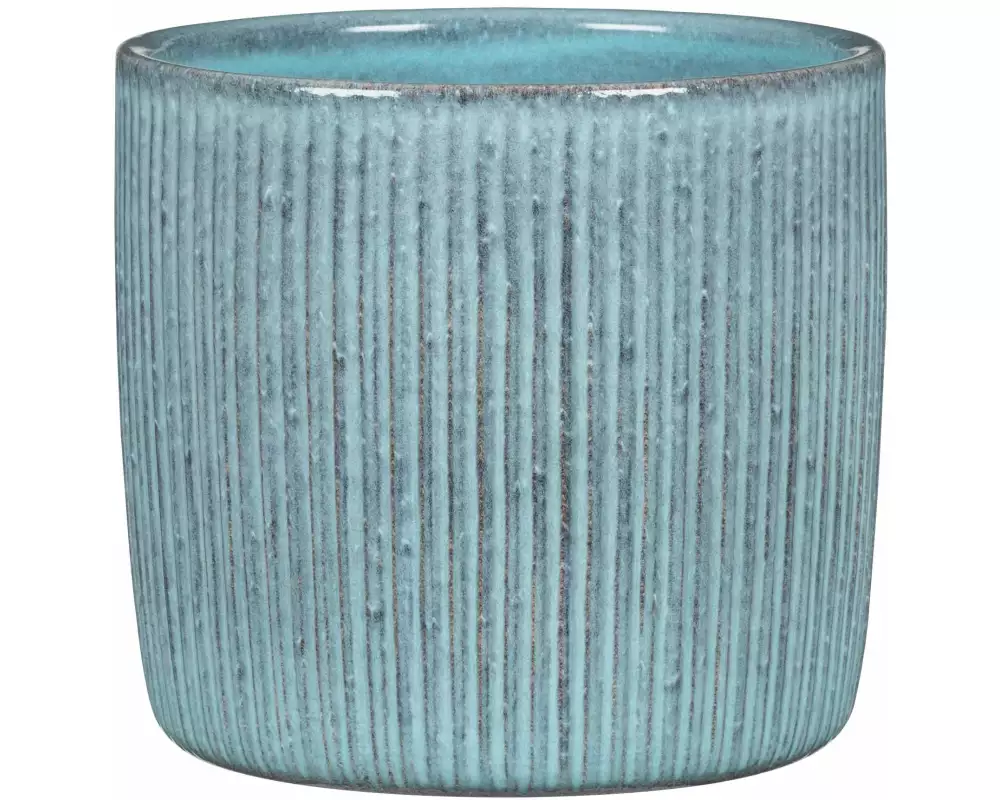 scheurich Blumentopf Lagoon Solido Linea 19.3 cm, Blau