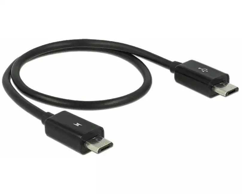 Delock USB-OTG-Kabel Powershare Micro-USB B - Micro-USB B 0.3 m