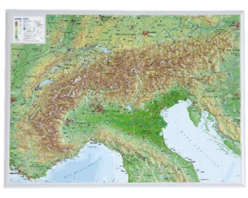 Alpen klein 1 : 2 400 000