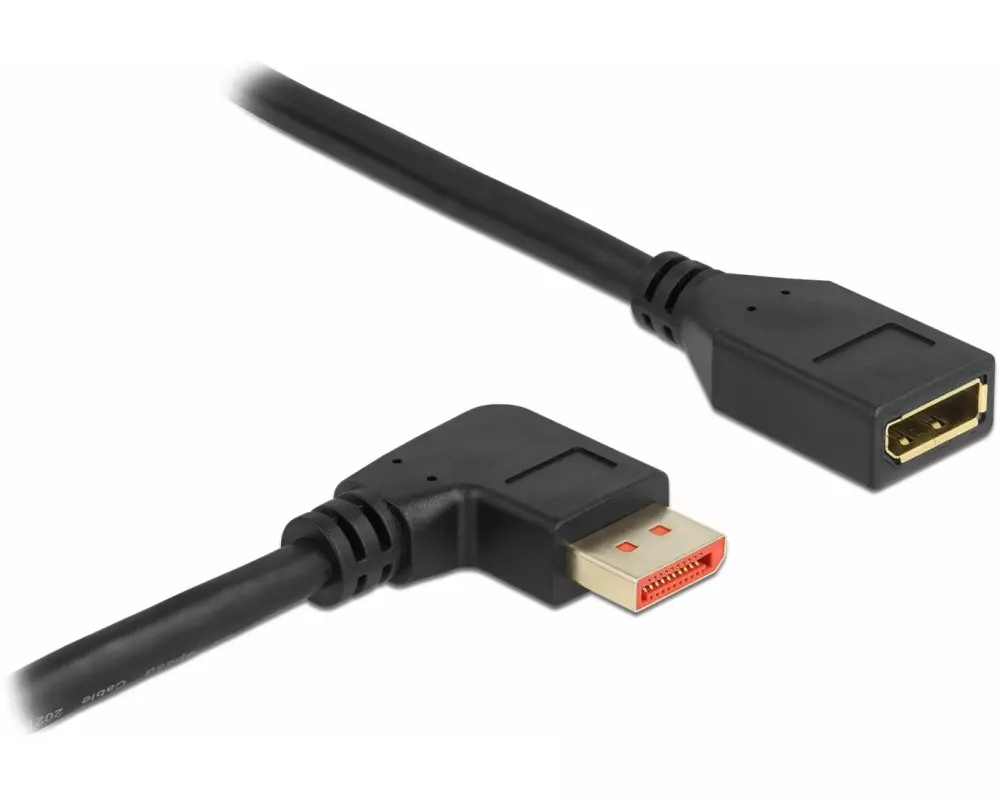 Delock Verlängerungskabel Rechts gewinkelt DisplayPort, 1 m