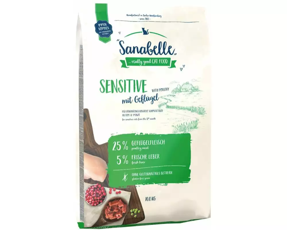 Sanabelle Trockenfutter Sensitive Geflügel, 10 kg