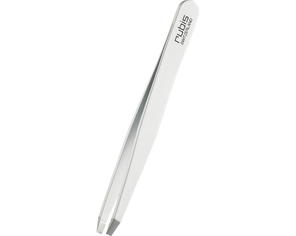 Rubis Pinzette gerade Inox weiss, 1 Stück