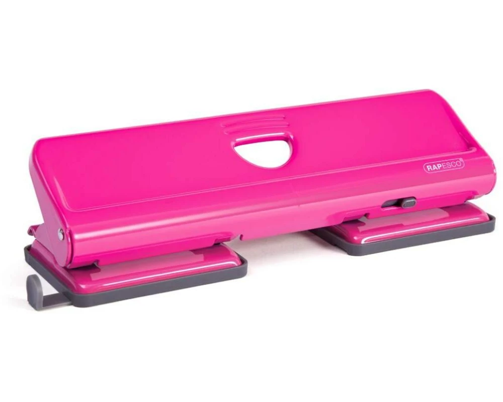 Rapesco 720 4-fach Metalllocher 20 Blatt Kapazität, Pink
