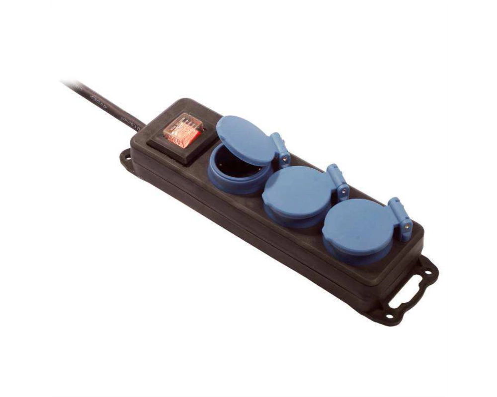 BACHMANN Verteilersteckdose 3x CEE7/3, IP44, 1,5m