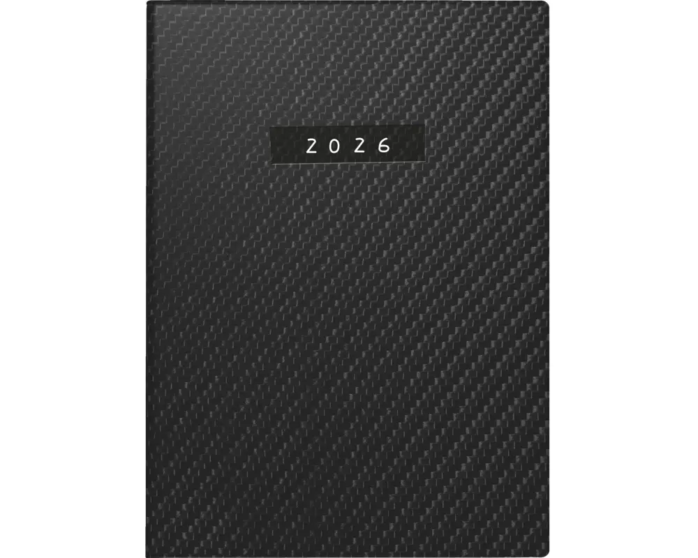 rido idé Taschenagenda Technik III Carbon 2026, Schwarz