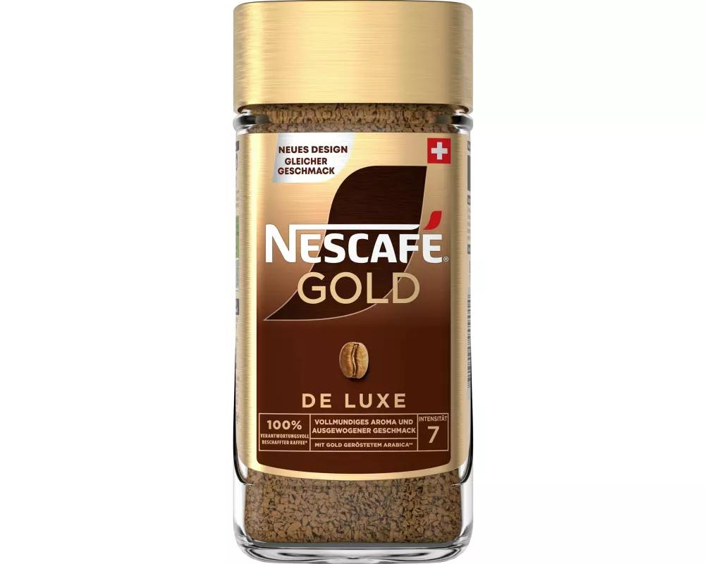 Nescafé Gold De Luxe löslicher Kaffee Glas 200 g