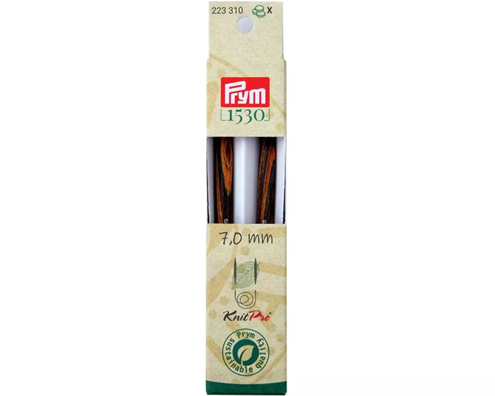 Prym 1530 Stricknadelspitzen Natural, lang 7.00 mm, 11.6 cm