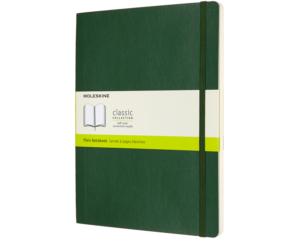 MOLESKINE Notizbuch XL SC 25x19cm 600066 blanko, myrtengrün, 192 S.
