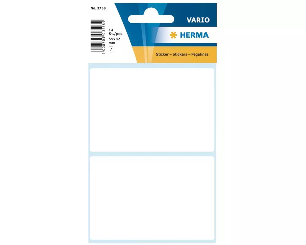 Herma Stickers Vielzweck-Etiketten 5.5 x 8.2 cm, 14 Etiketten