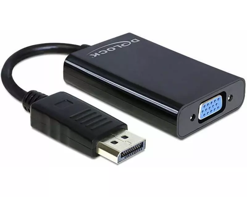 Delock Adapterkabel DP - VGA Schwarz