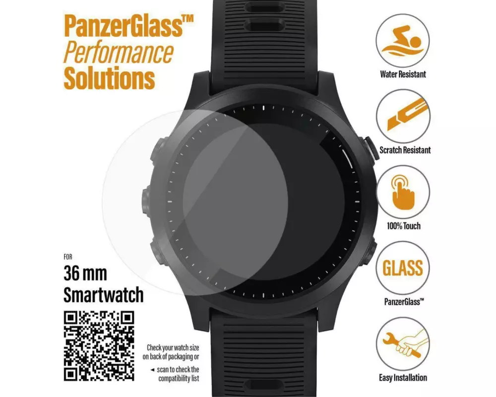 Panzerglass Displayschutz Garmin Fenix / Huawei GT (36 mm)