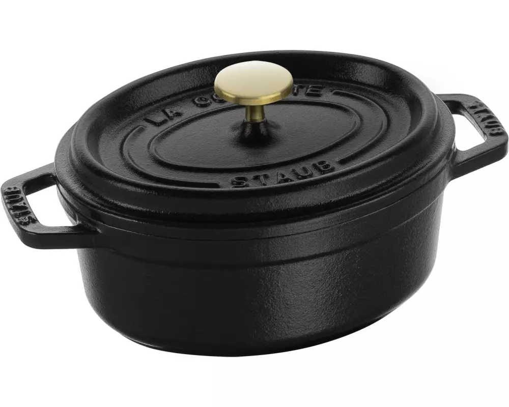 Staub Bräter Cocotte 15 cm, Schwarz, 0.6 l