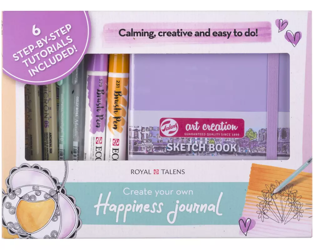 Talens Journal Set Happiness 8-teilig