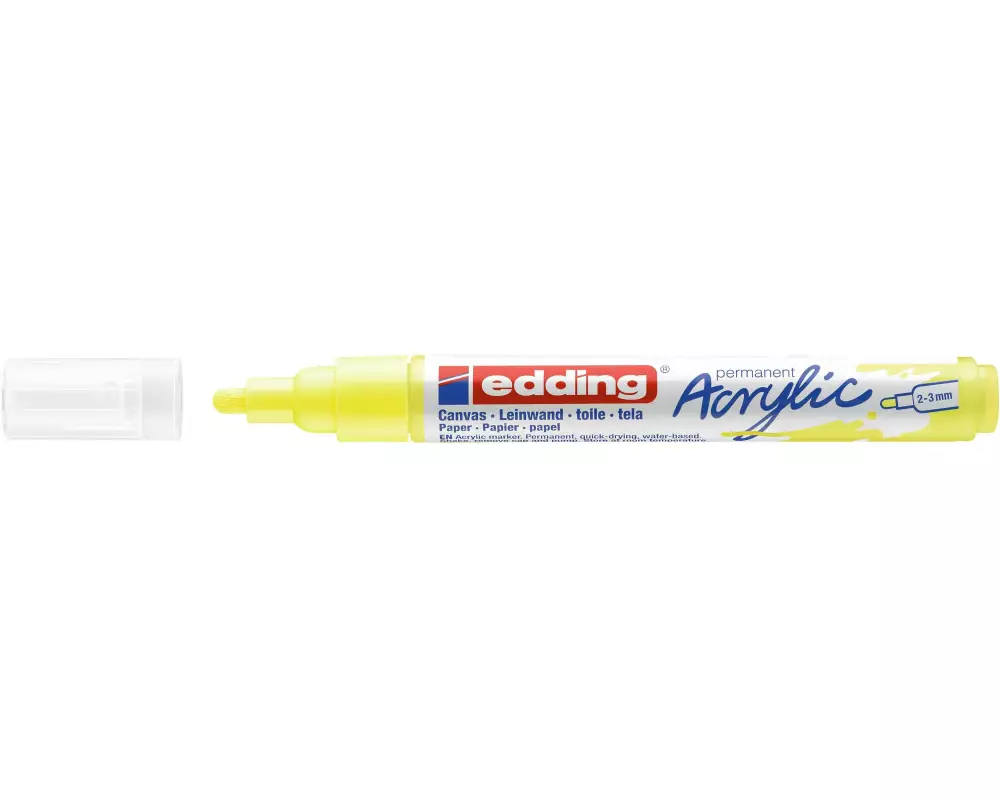 edding Acrylmarker 5100 Medium, Neongelb