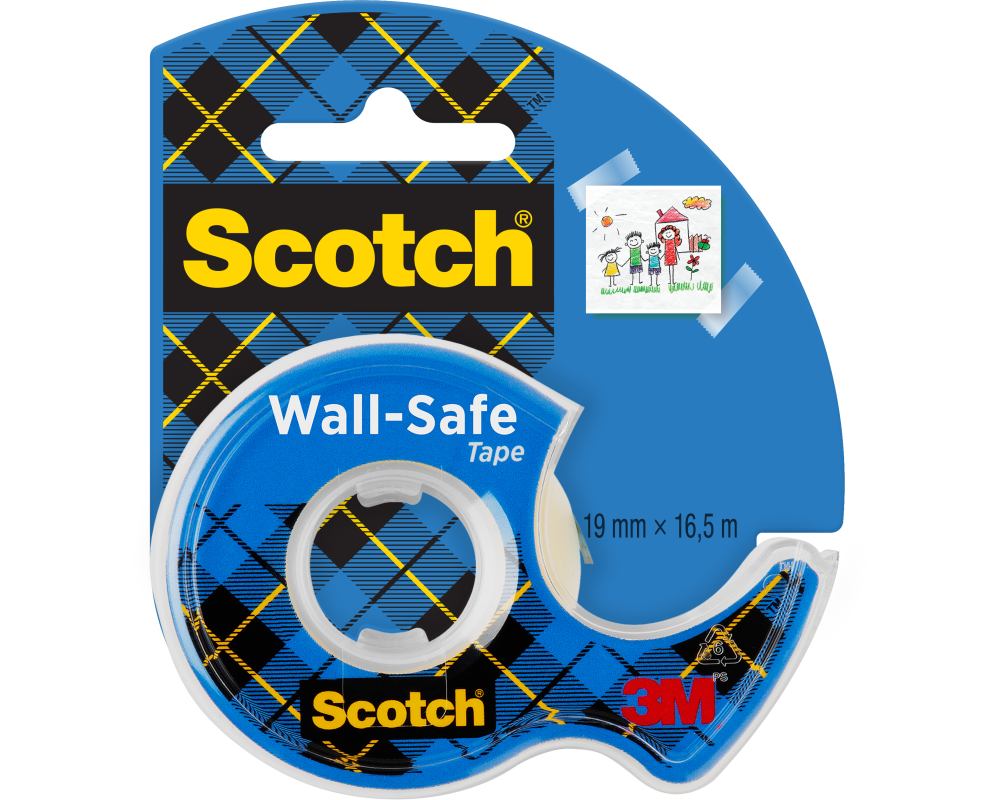 SCOTCH Wall Safe Tape 19mmx16,5m 183-EURO inkl. 1 Tape