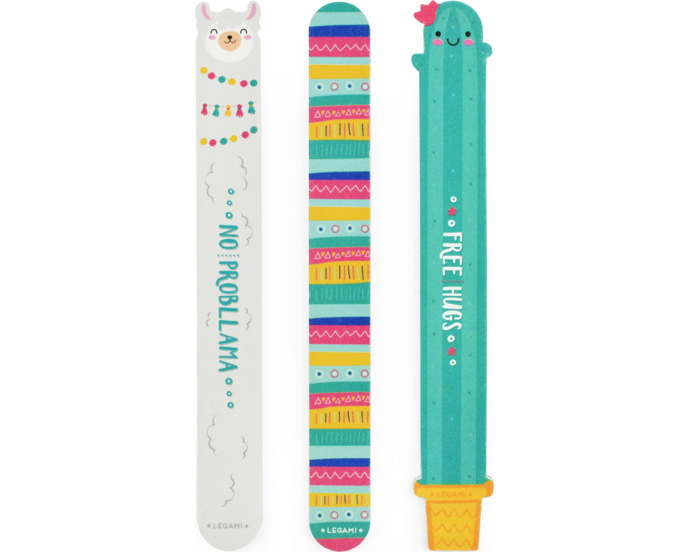 LEGAMI Nagelfeilen NFS0001 Lama 3 Stück