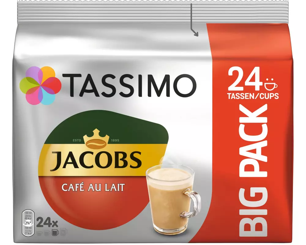 TASSIMO Kaffeekapseln T DISC Jacobs Café au Lait 24 Stück