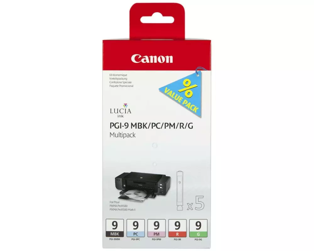 CANON PGI-9 MBK/PC/PM/R/G Multi Pack