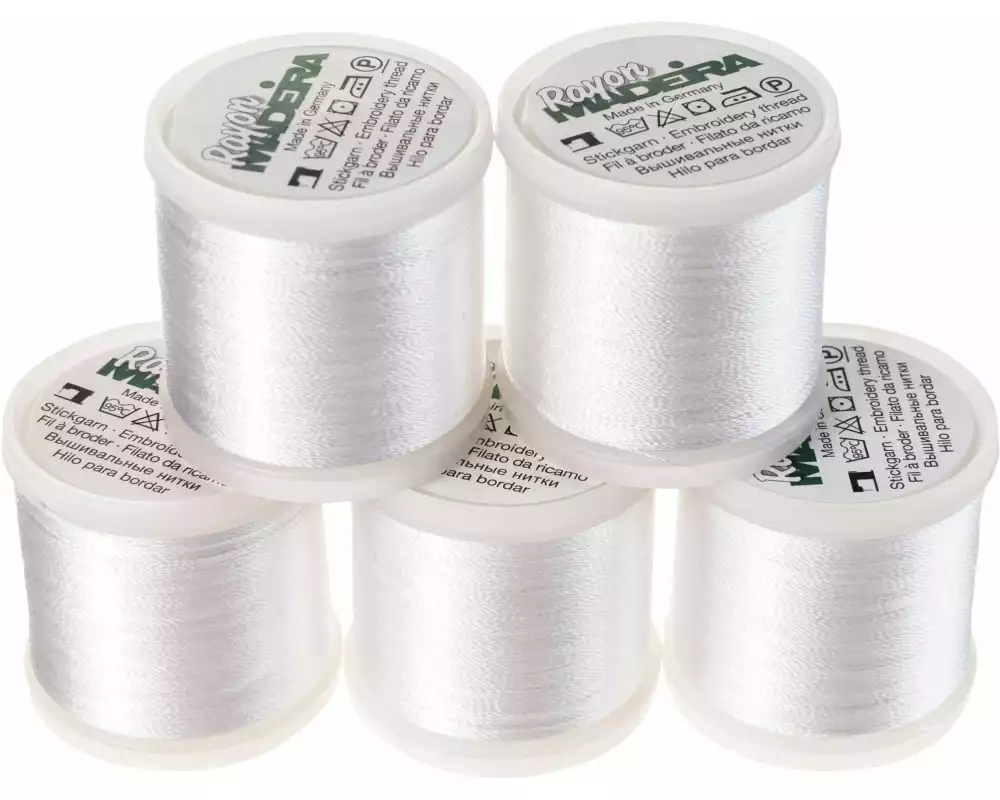 Madeira Stickgarn Rayon No.40 Weiss