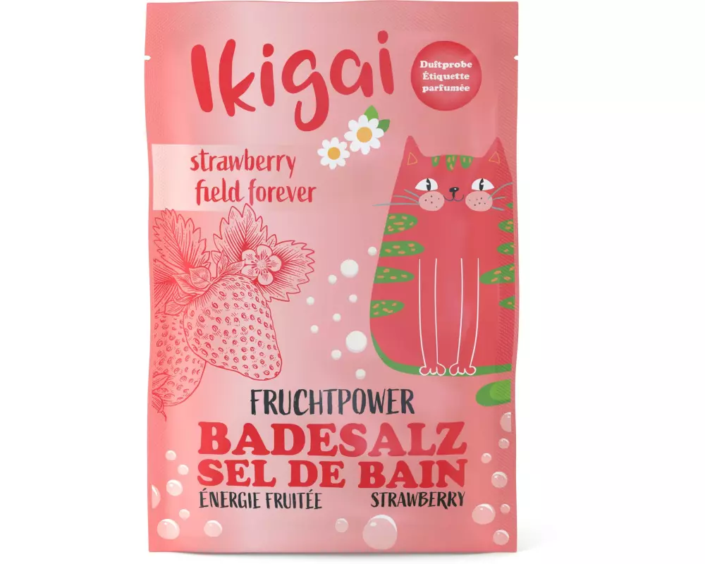 Ikigai Badesalz Strawberry Field Forever 60 g