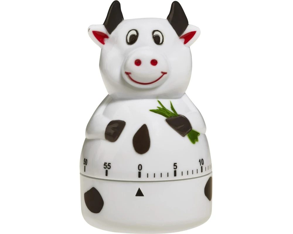 TFA Dostmann Küchentimer Kuh Weiss/Schwarz