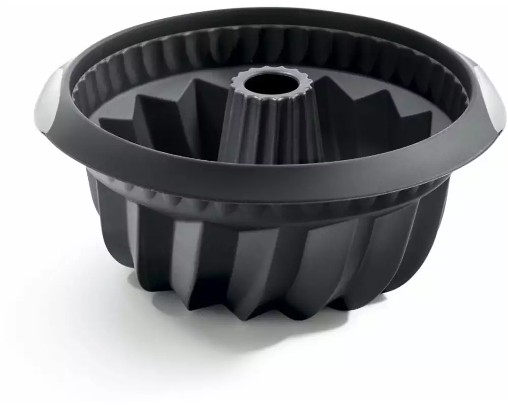 Lékué Backform Silikon, ø 22 cm, Schwarz