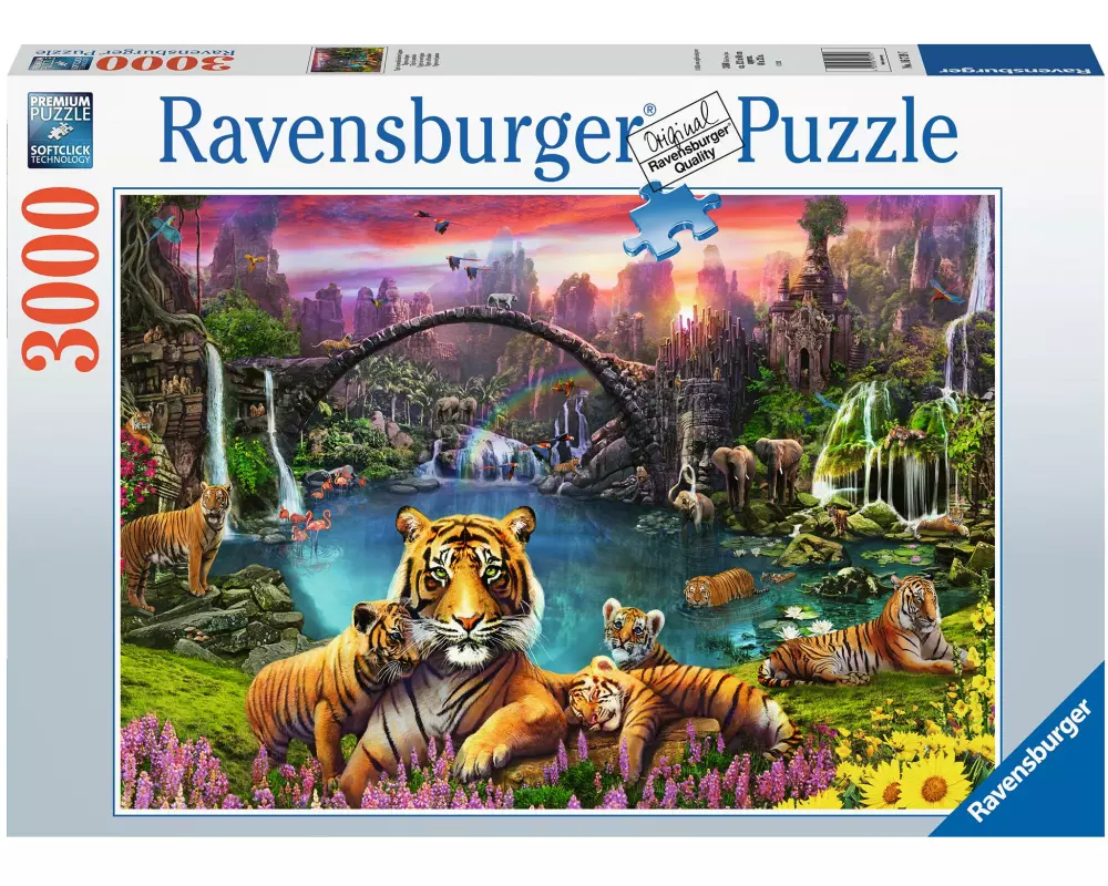 Ravensburger Puzzle Tiger in paradiesischer Lagune