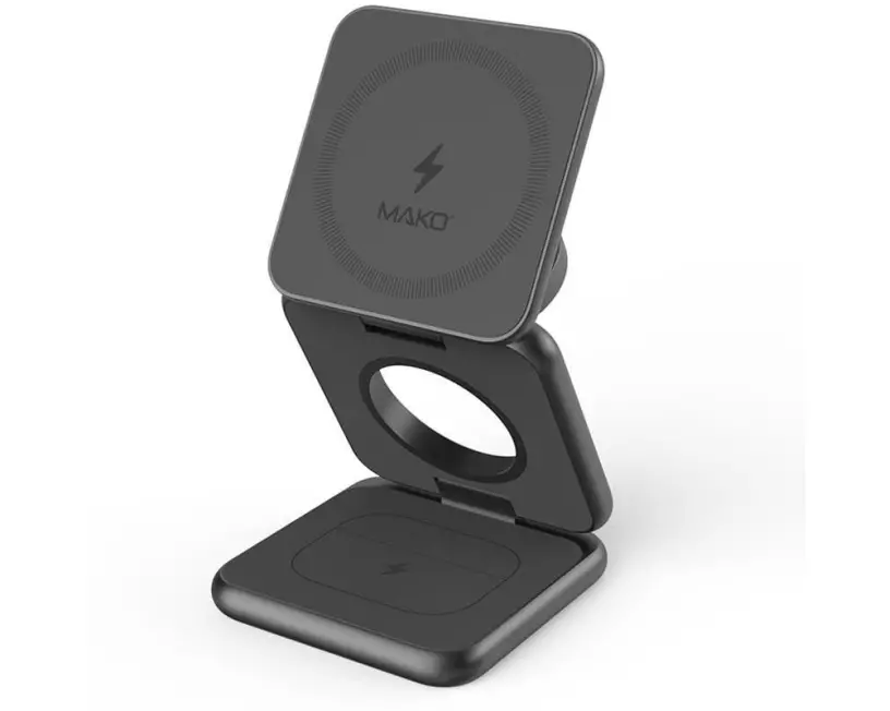 Mako Magnetic Wireless Charger Fold 3-in-1 Apple