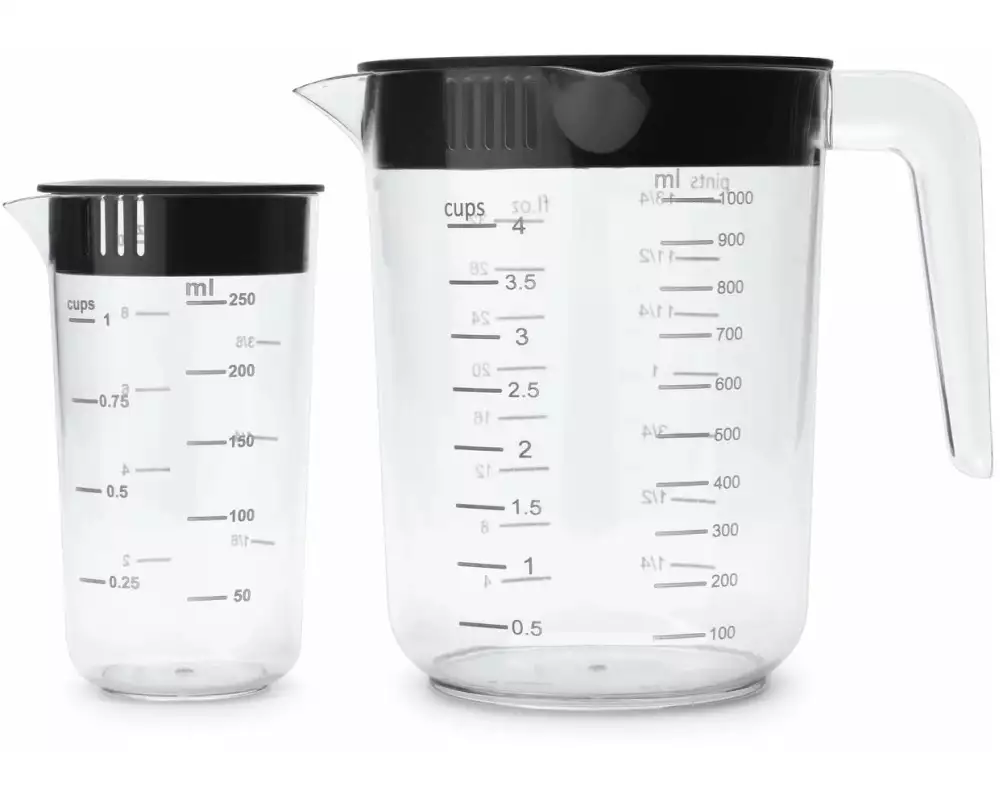 Brabantia Messbecher 2 Stück, 2.5 dl, Transparent