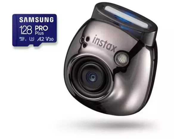 Fujifilm Fotokamera Instax Pal Metall, Schwarz inkl. microSDXC 128GB