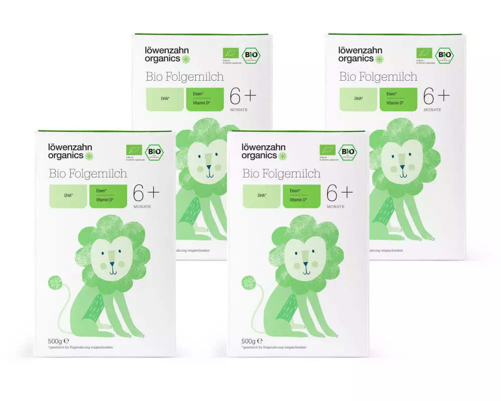 löwenzahn organics Folgemilch Bio 6+ Mt. 4x 500 g