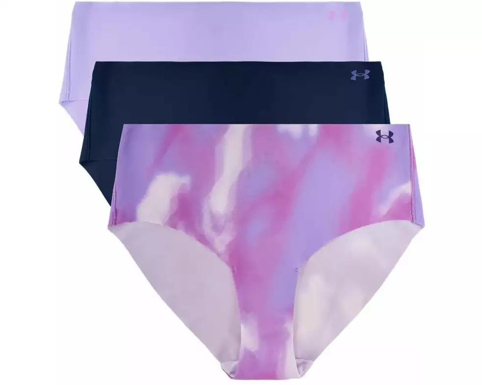 UNDER ARMOUR Unterhosen Pure Stretch 3 Pack Printed Violett/Mehrfarbig, S