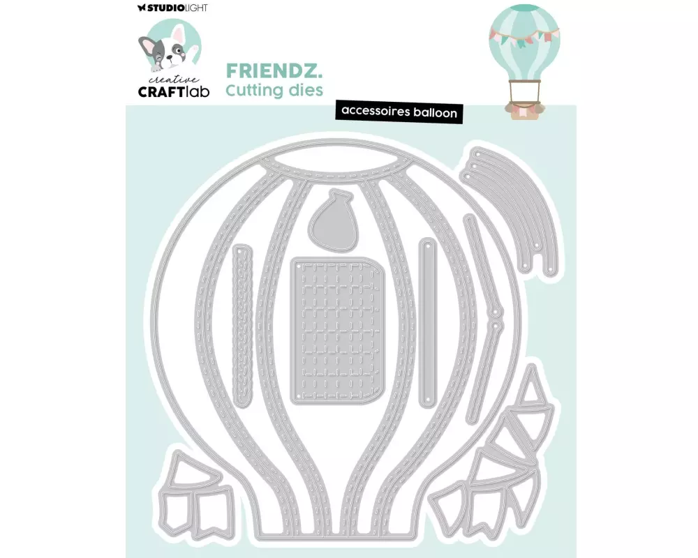 Studio Light Stanzschablone Ballonfreunde 125x127x1 mm, 9 Stück