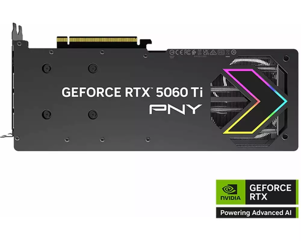 PNY GeForce RTX 5060 Ti Epic-X 8 GB GDDR7, ARGB, OC, Triple Fan
