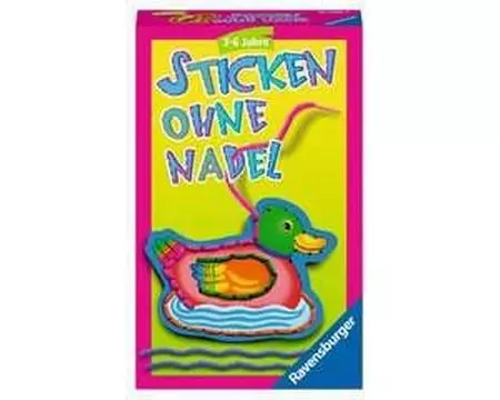 Ravensburger Kinderspiel Sticken ohne Nadel mit Tiermotiven