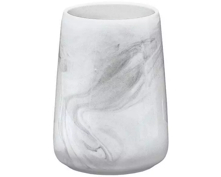 Kleine Wolke Zahnputzbecher Marble Grau-Marmor