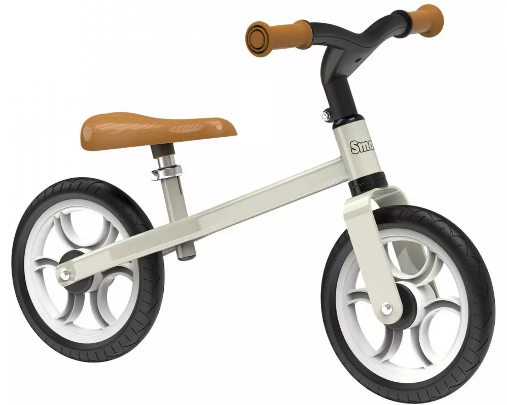 Smoby Kinder-Laufrad First Bike Schwarz/Weiss