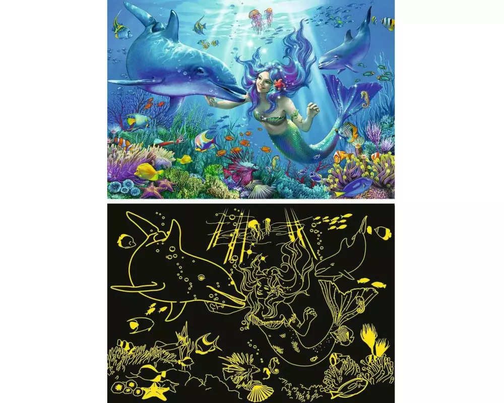 Ravensburger Puzzle Unterwasserparadies Leuchtend, 200 XXL Teile