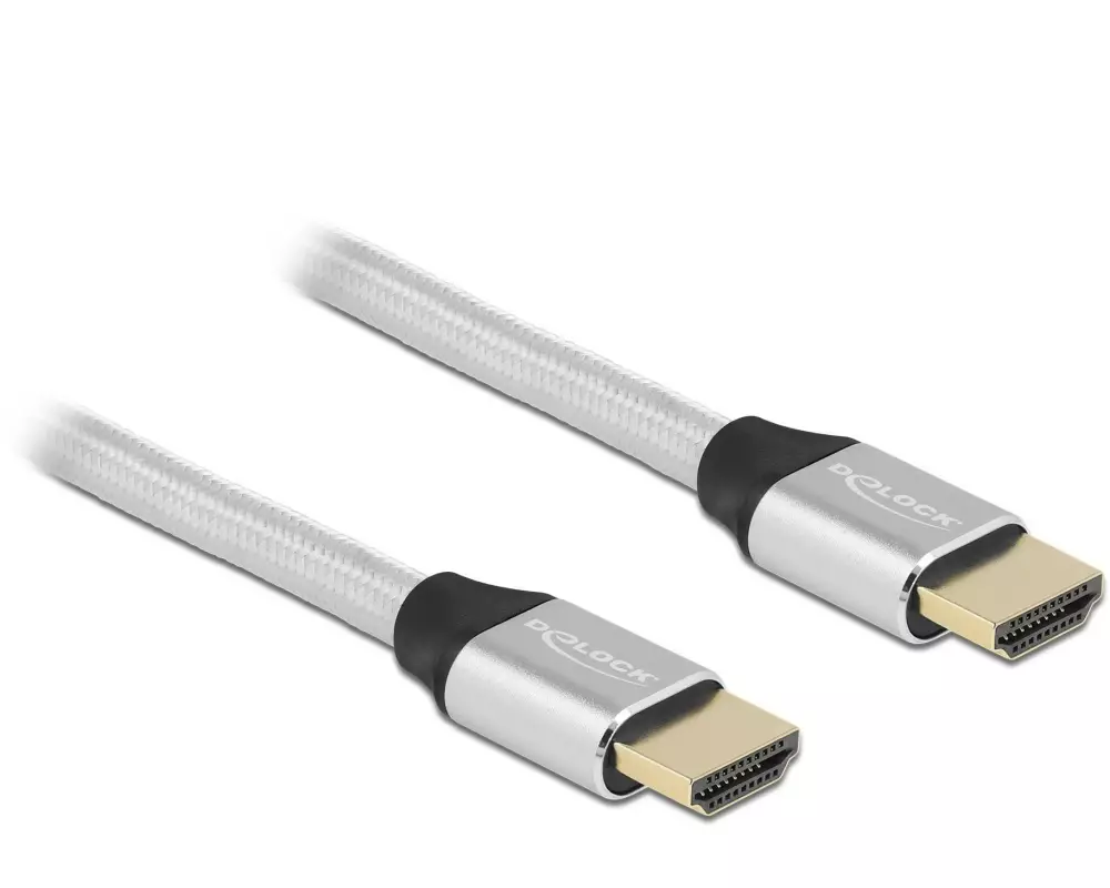 Delock Kabel 8K 60Hz HDMI - HDMI, 3 m, Silber