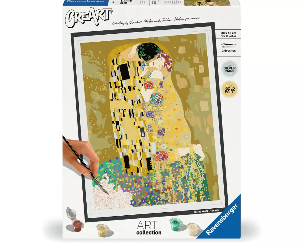Ravensburger Malen nach Zahlen Klimt The Kiss 30 x 40 cm